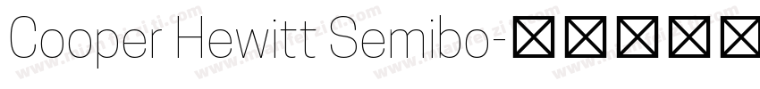 Cooper Hewitt Semibo字体转换